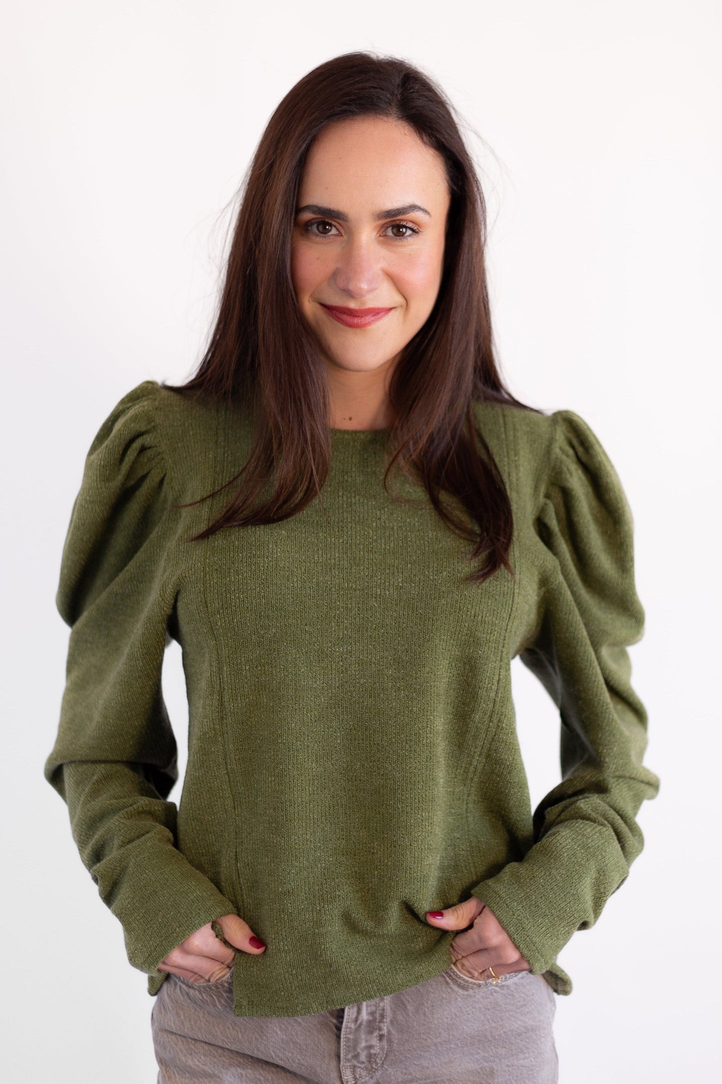 Stella Ruched Shoulder Jersey