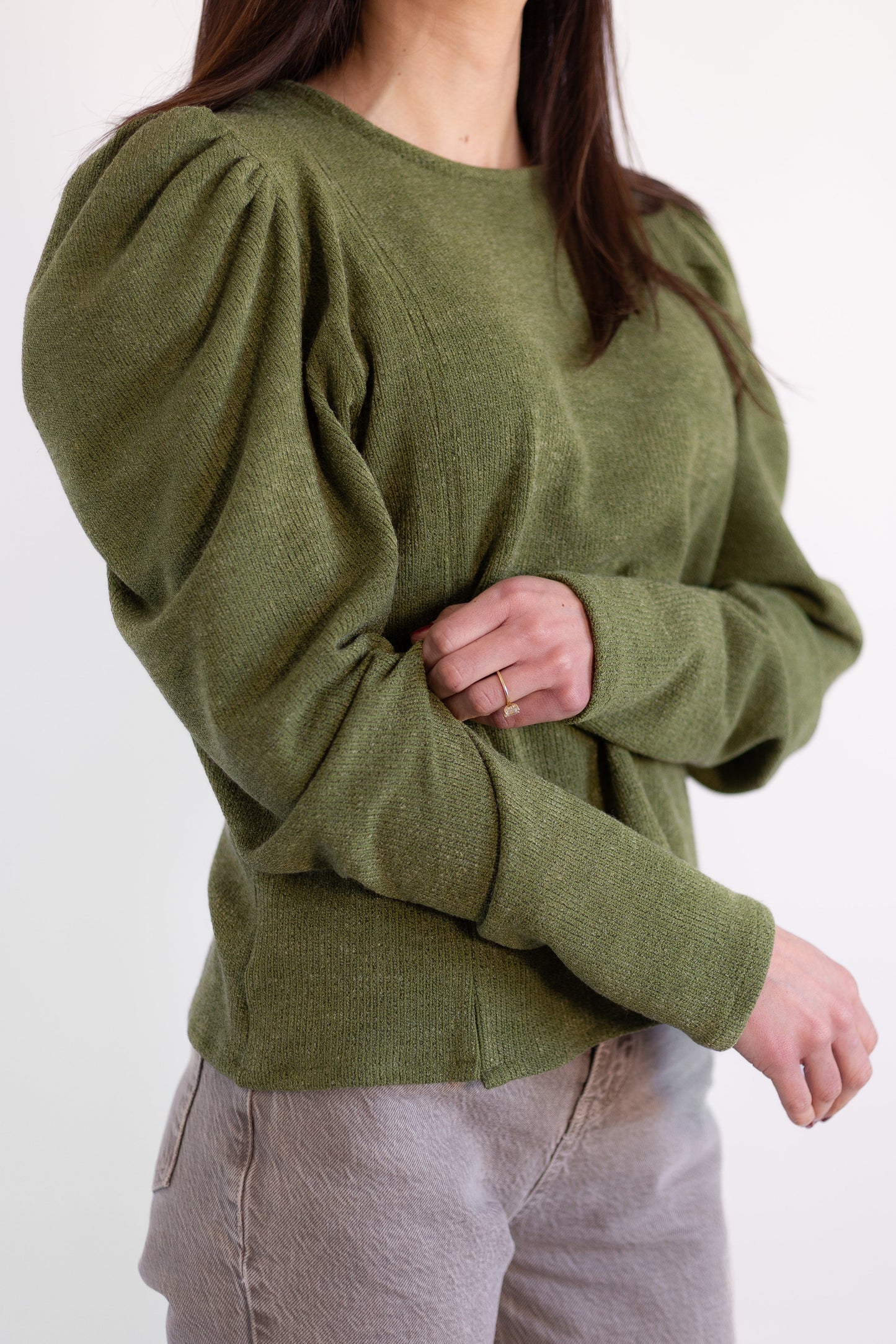 Stella Ruched Shoulder Jersey