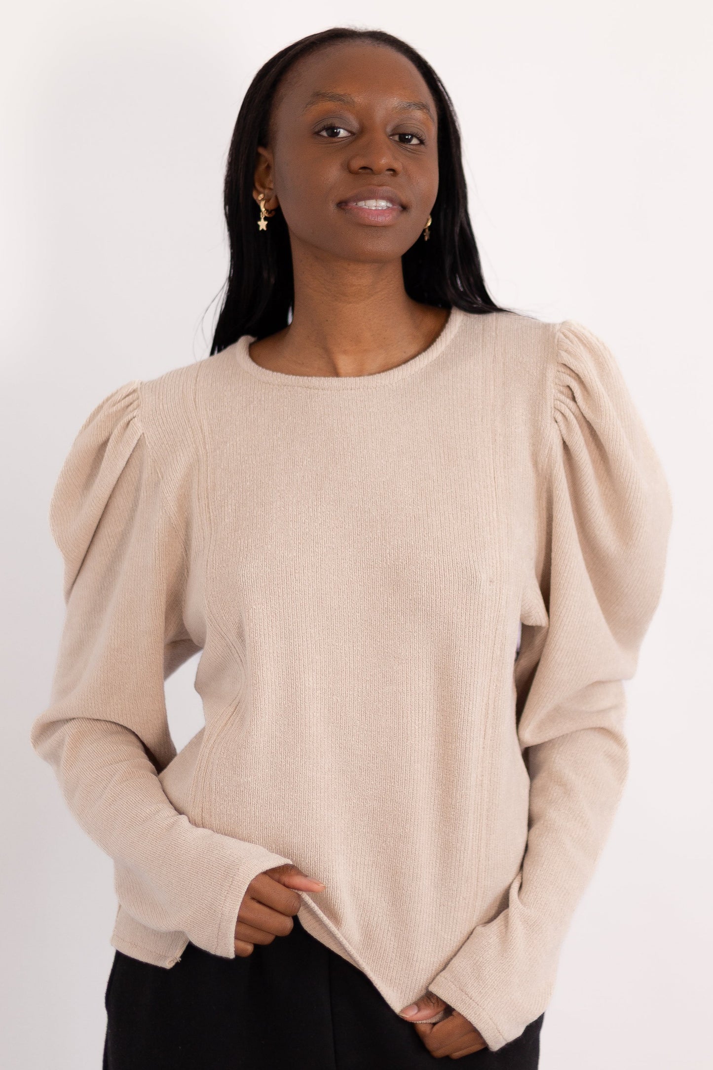 Stella Ruched Shoulder Jersey