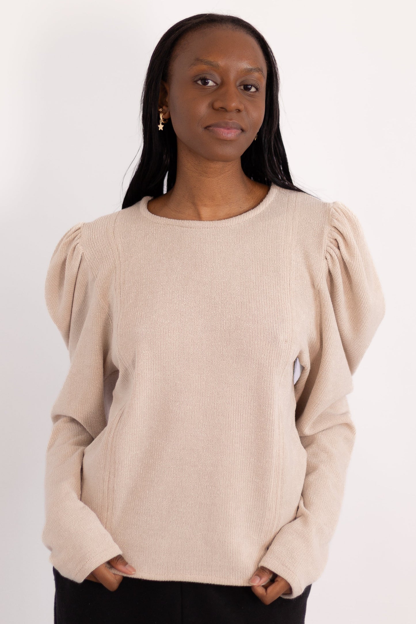 Stella Ruched Shoulder Jersey