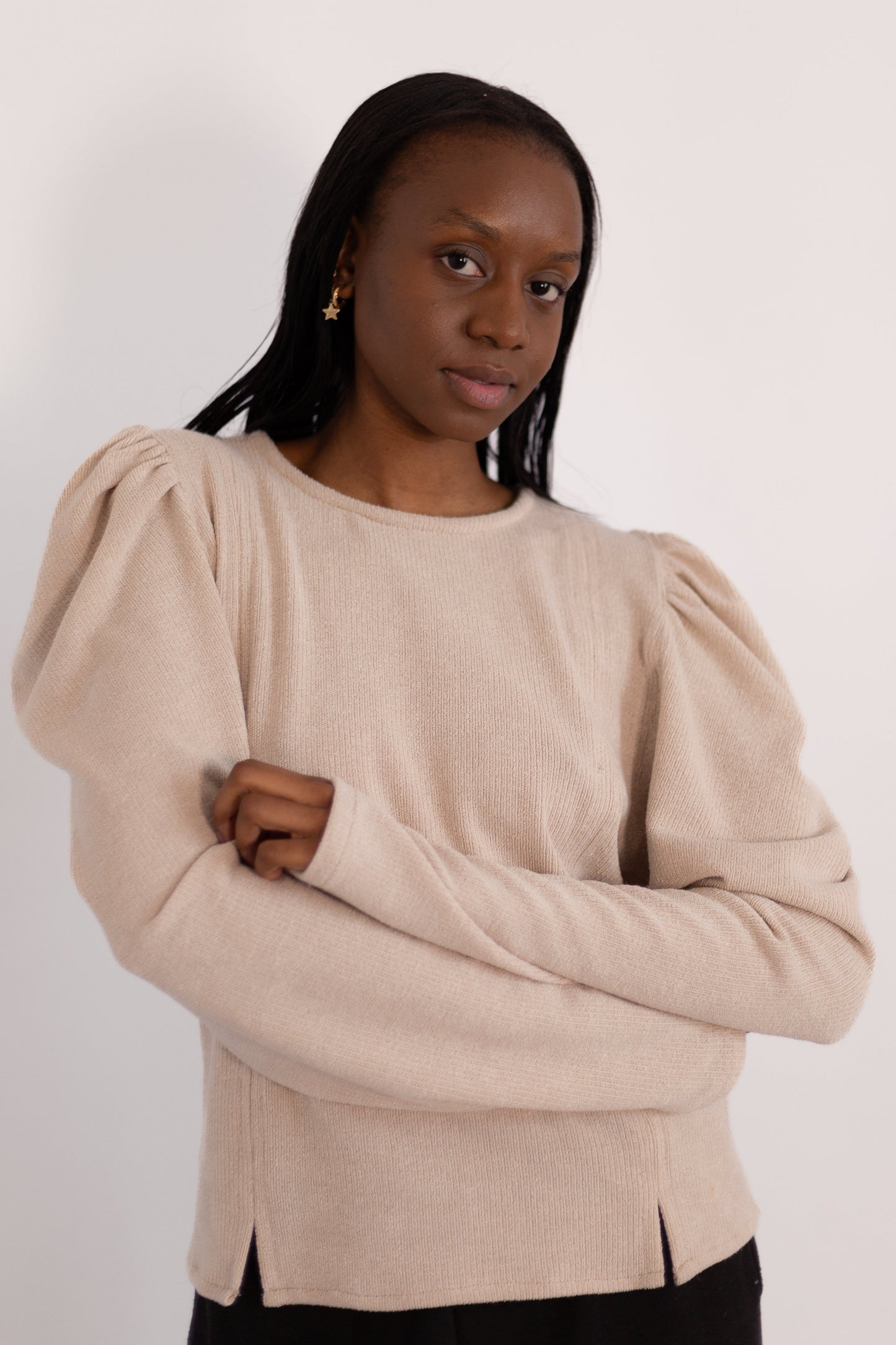 Stella Ruched Shoulder Jersey