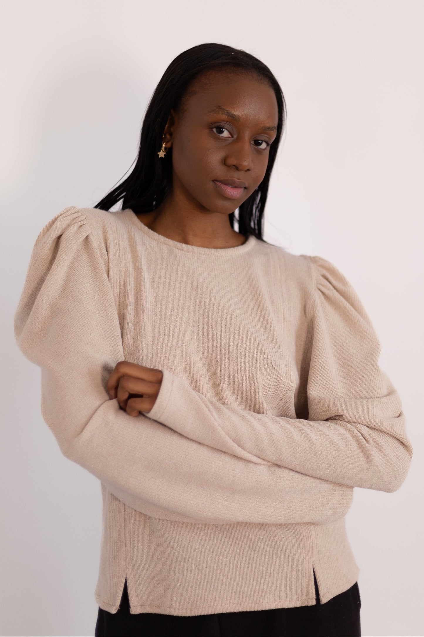 Stella Ruched Shoulder Jersey