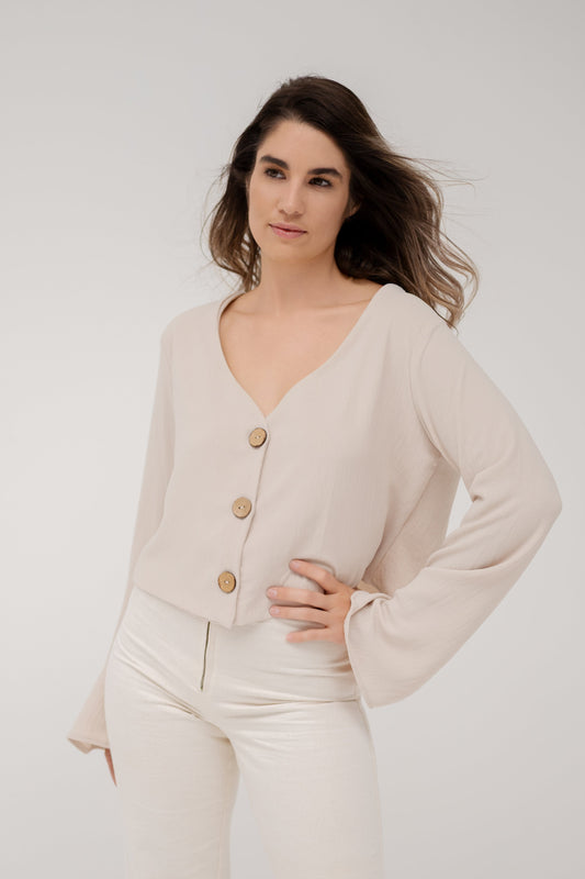 Indiana Flared Sleeve ~ Crop