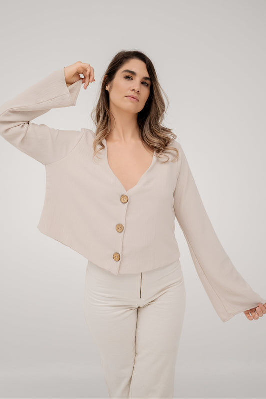 Indiana Flared Sleeve - Crop